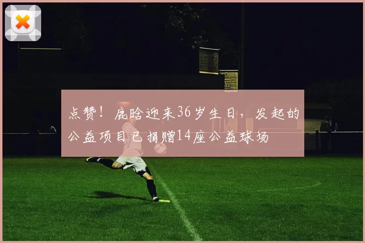 点赞！鹿晗迎来36岁生日，发起的公益项目已捐赠14座公益球场